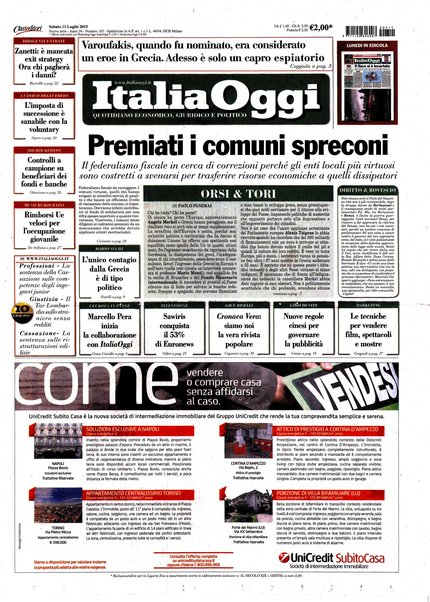 Italia oggi : quotidiano di economia finanza e politica